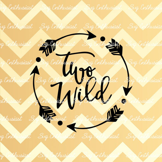 Two Wild SVG PNG DXF