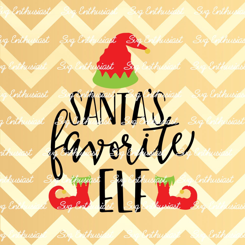 Santa's favorite Elf SVG PNG DXF