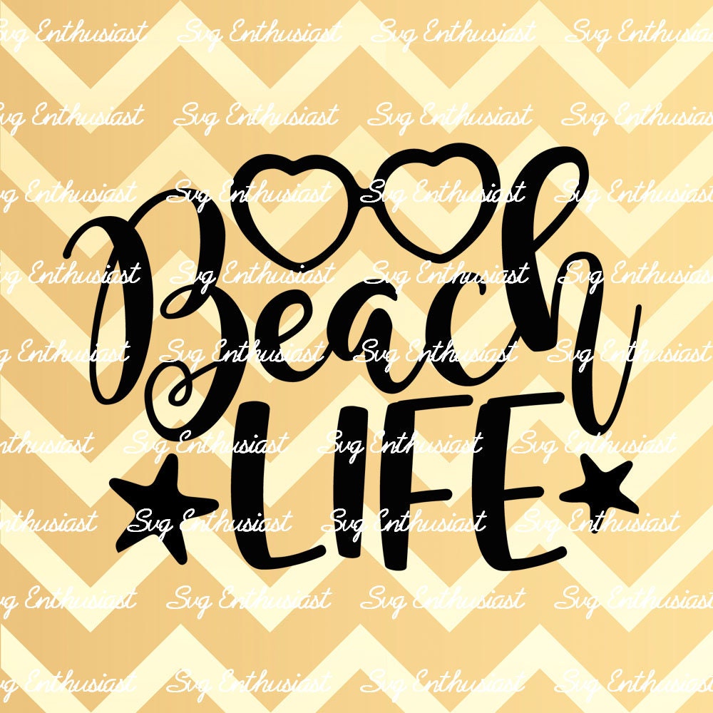 Beach Life SVG PNG DXF