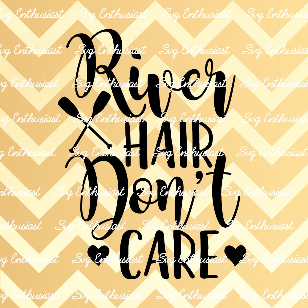 River hair don't care SVG PNG DXF