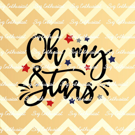 Oh my stars SVG PNG DXF