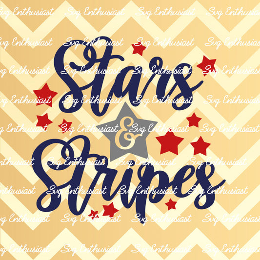 Stars & Stripes SVG PNG DXF