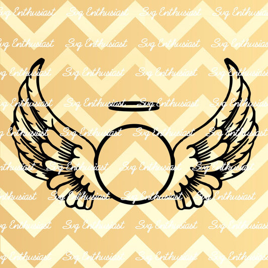 Angel wings SVG PNG DXF