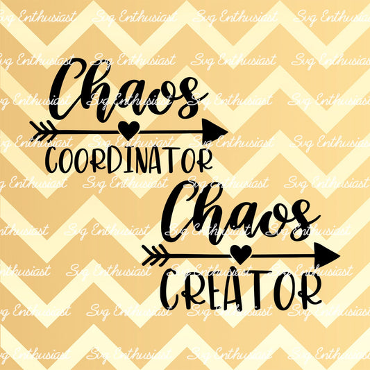 Chaos Coordinator SVG PNG DXF