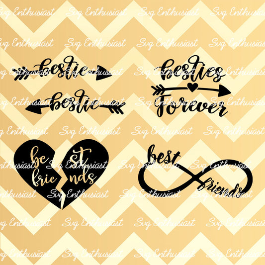 Besties bundles SVG PNG DXF