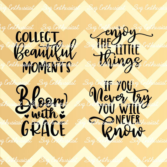 Collect beautiful moments SVG PNG DXF