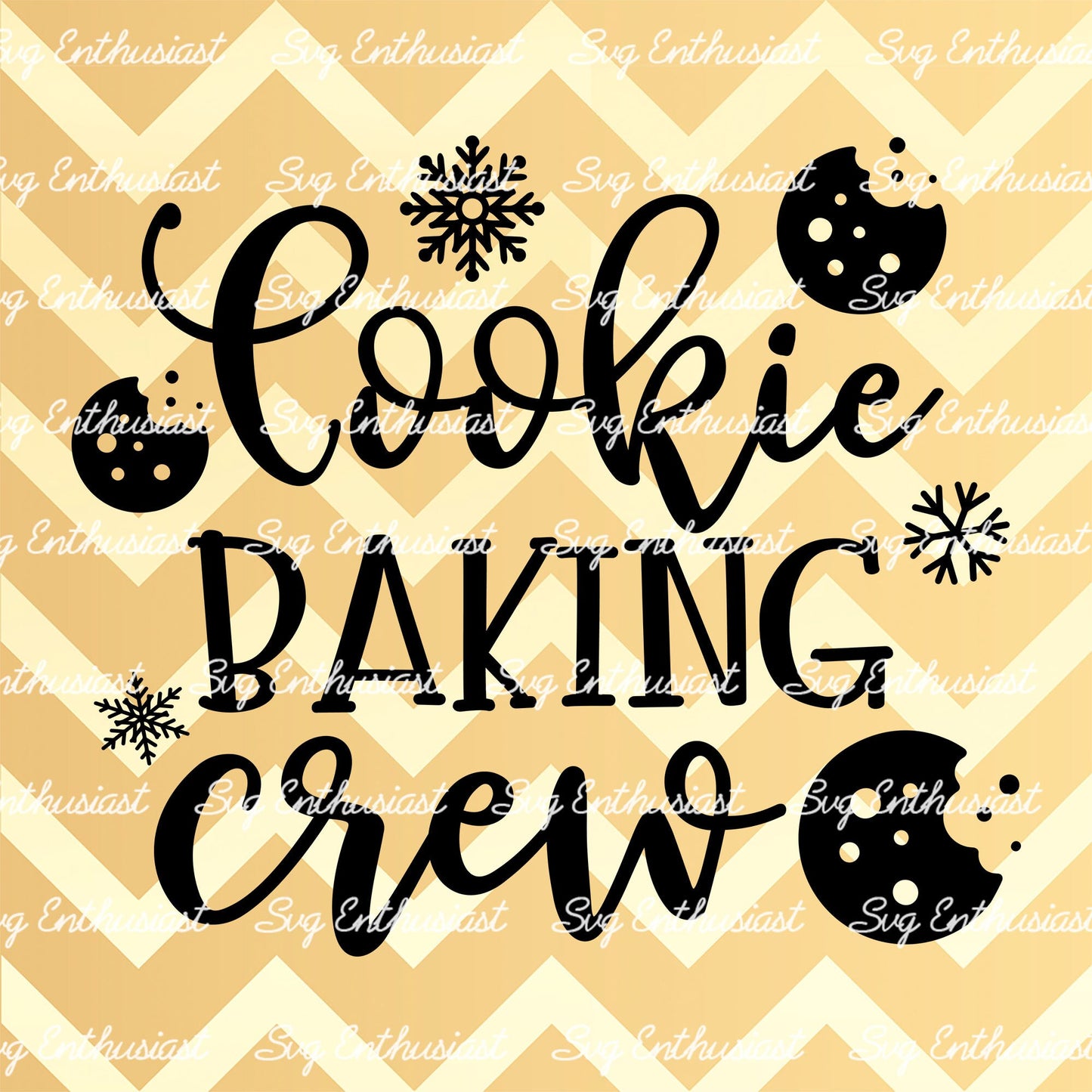 Cookie baking crew SVG PNG DXF