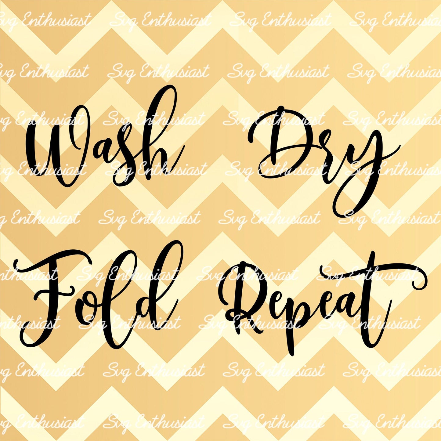 Wash dry fold repeat SVG PNG DXF