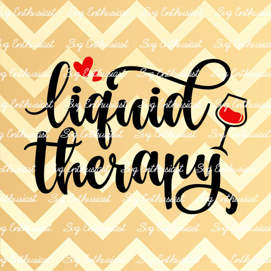 Liquid therapy SVG PNG DXF