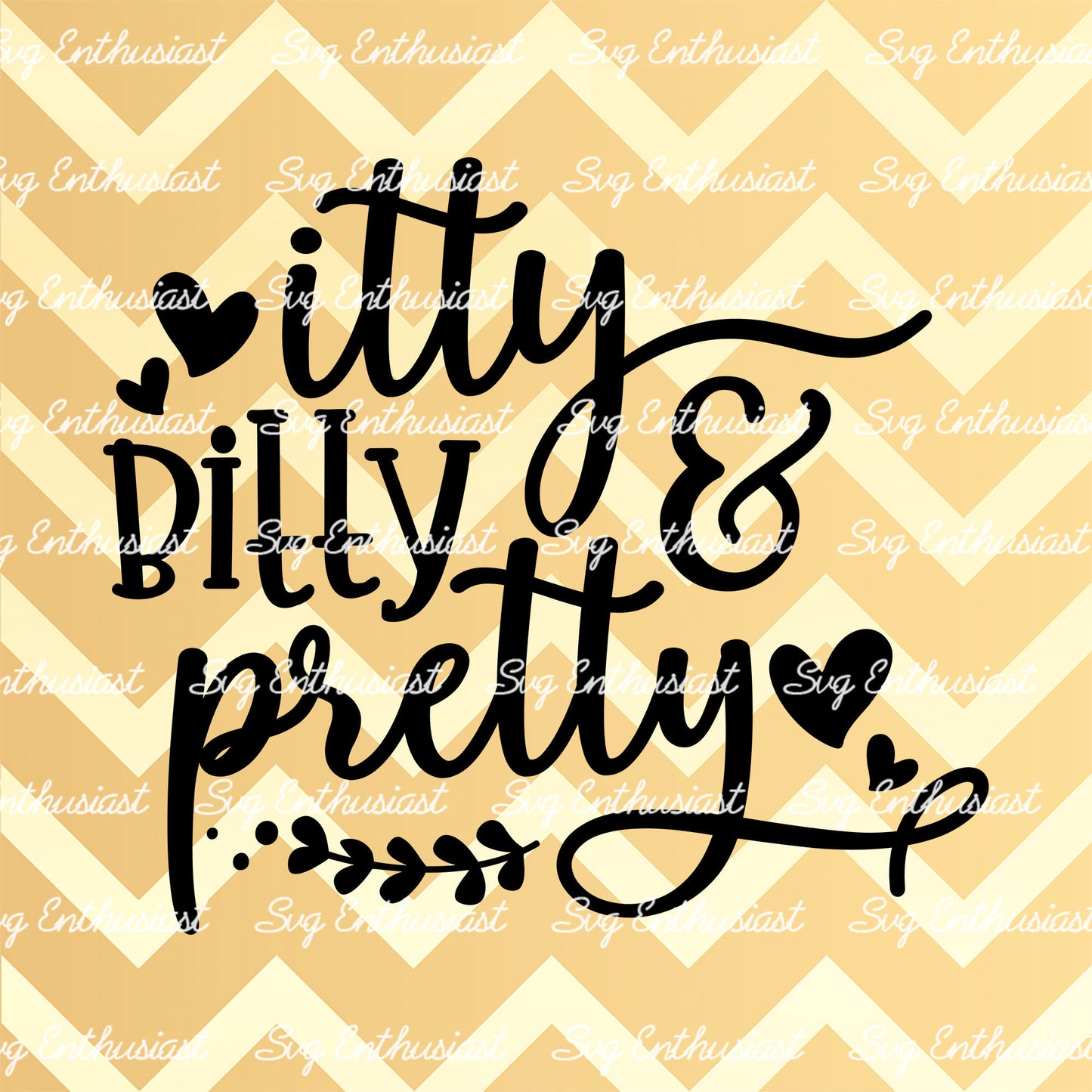 Itty bitty and pretty SVG PNG DXF