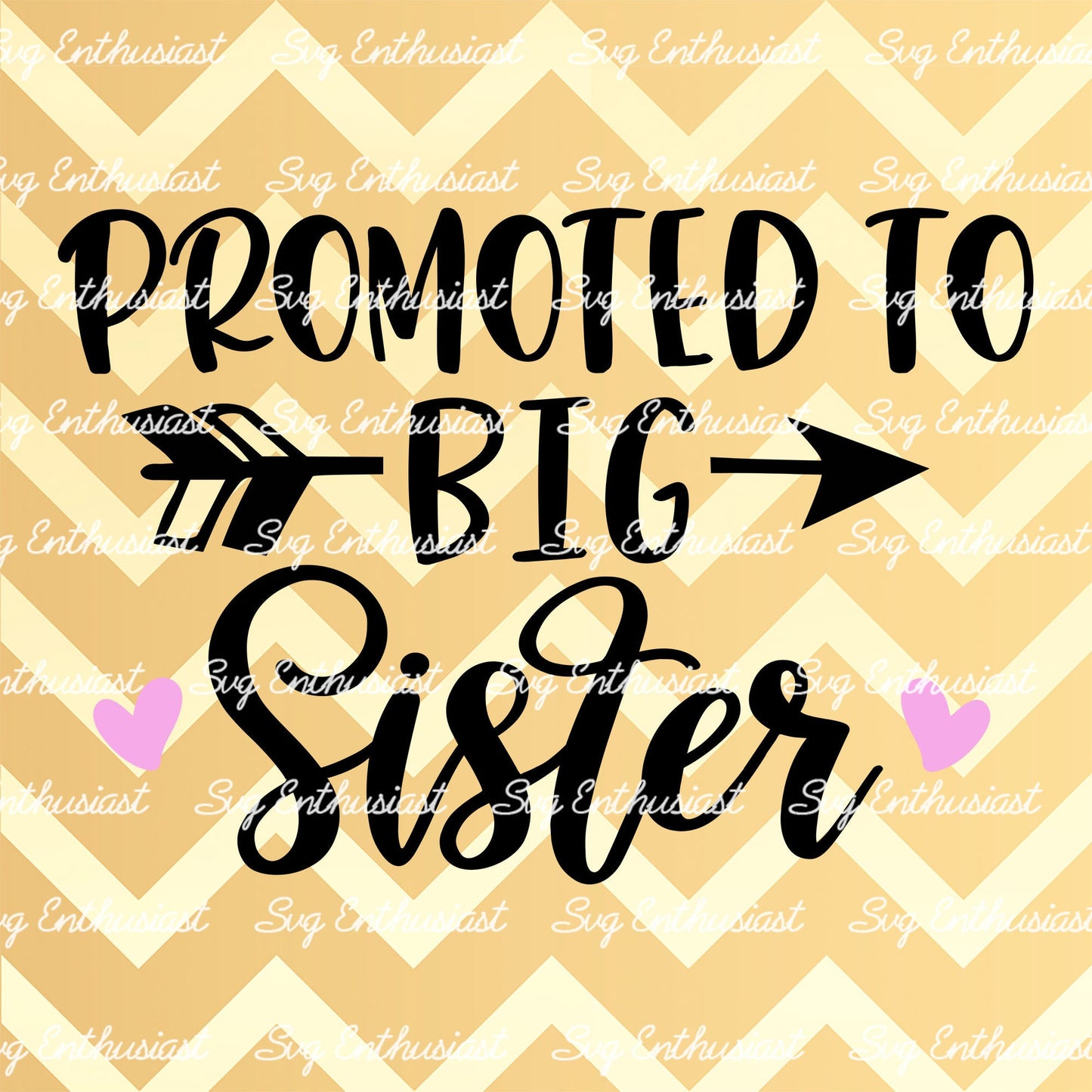 Promoted to Big Sister SVG PNG DXF