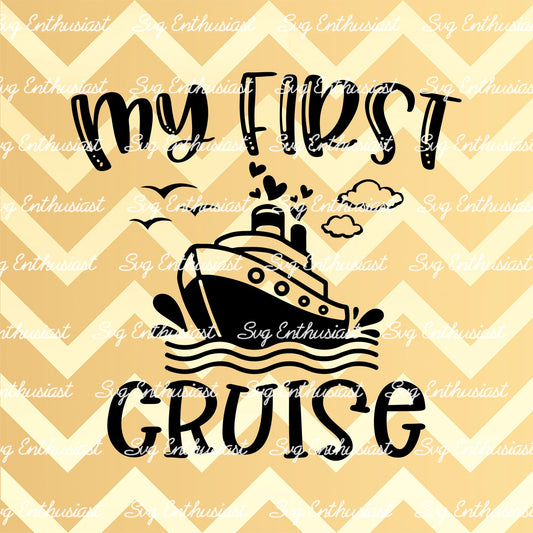 My first cruise SVG PNG DXF