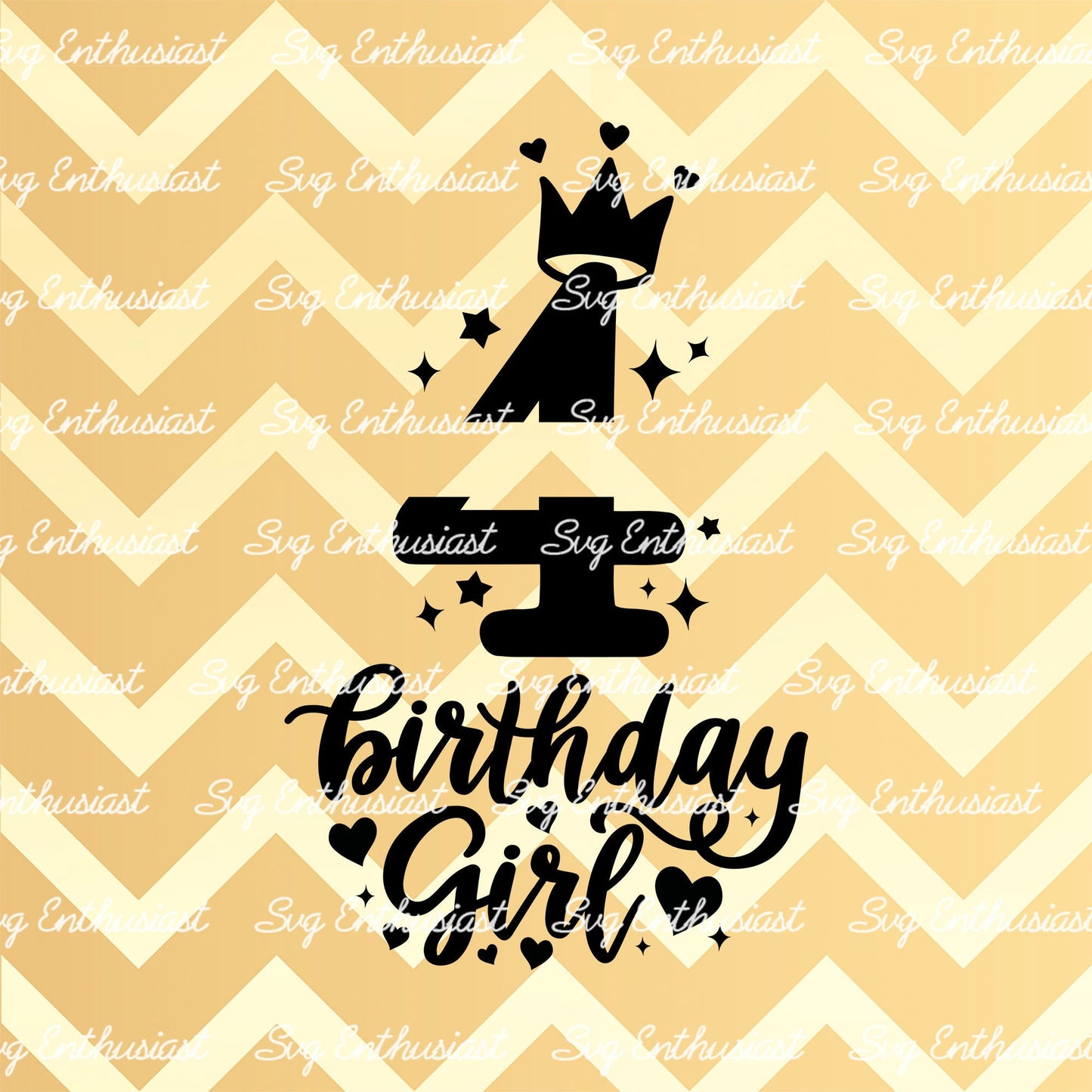 Birthday girl - 4 years old SVG PNG DXF