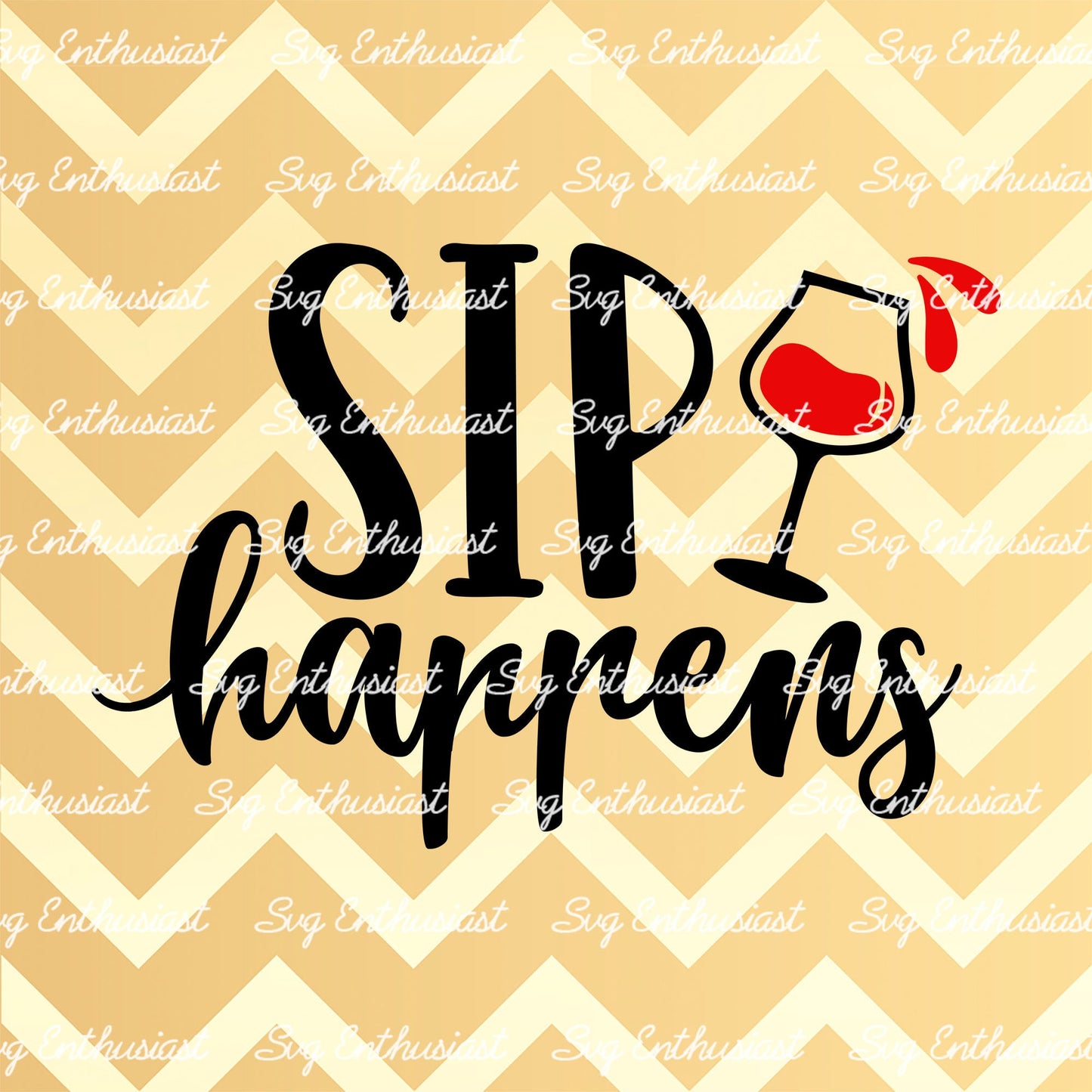 Sip happens SVG PNG DXF