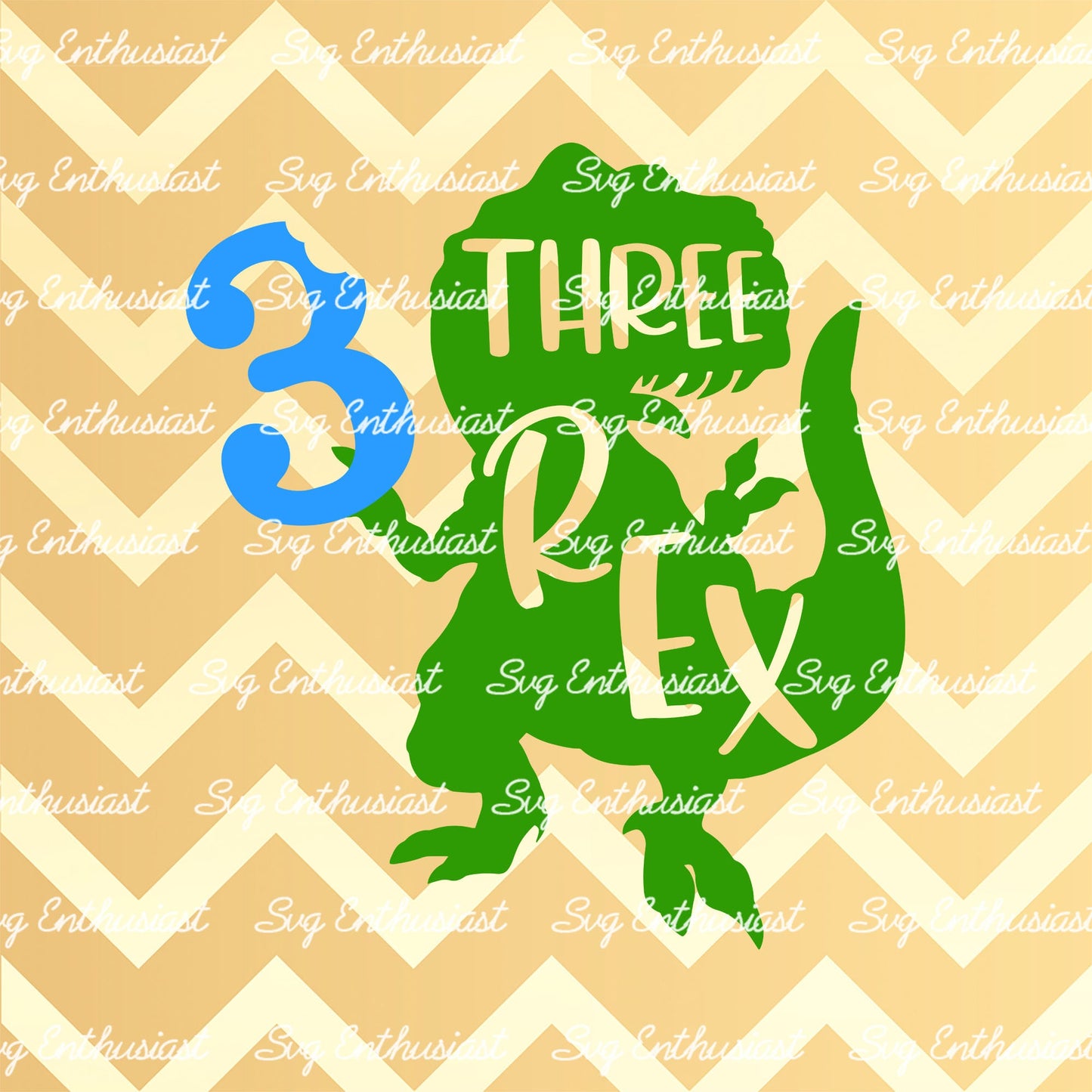 Three Rex SVG PNG DXF