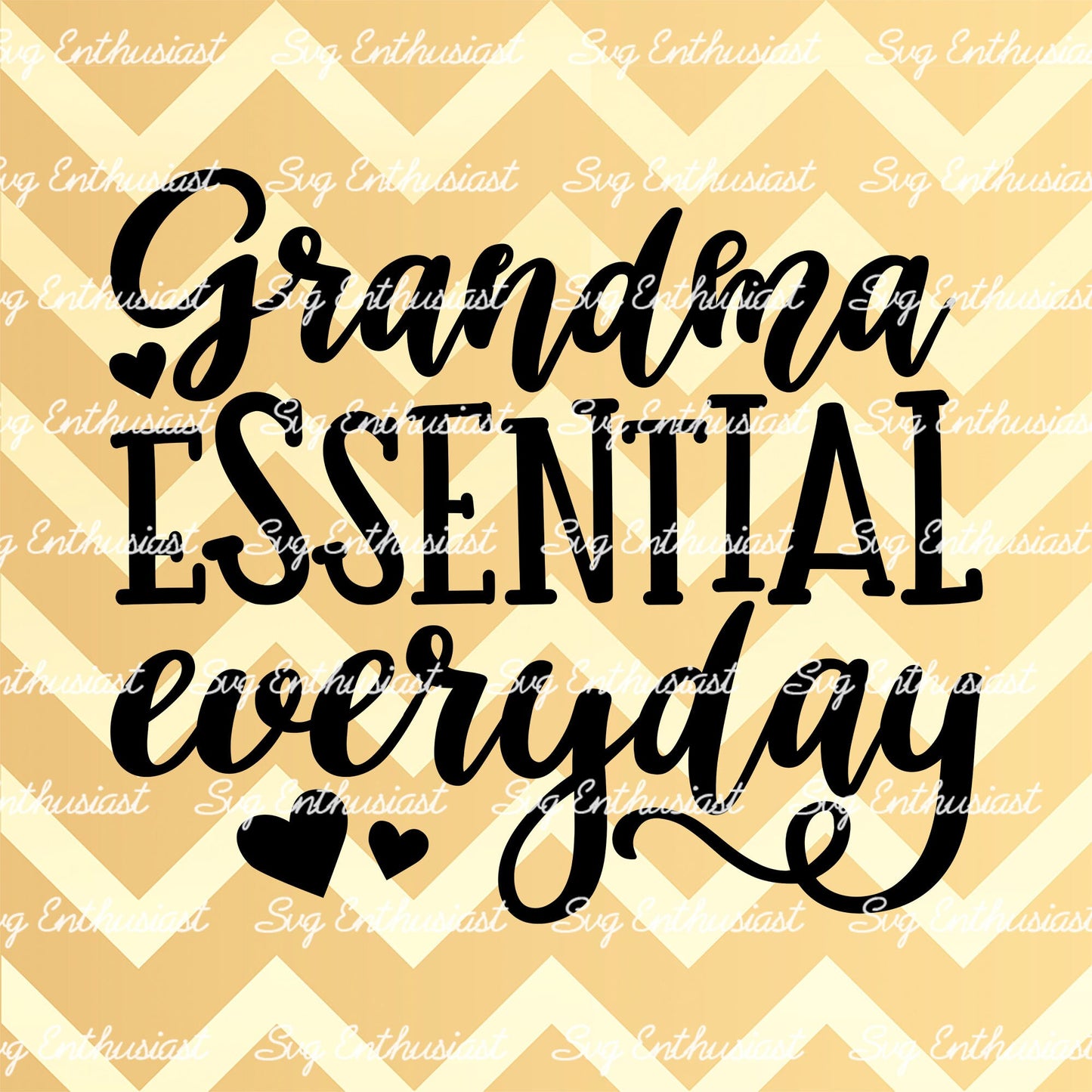 Grandma essential everyday SVG PNG DXF