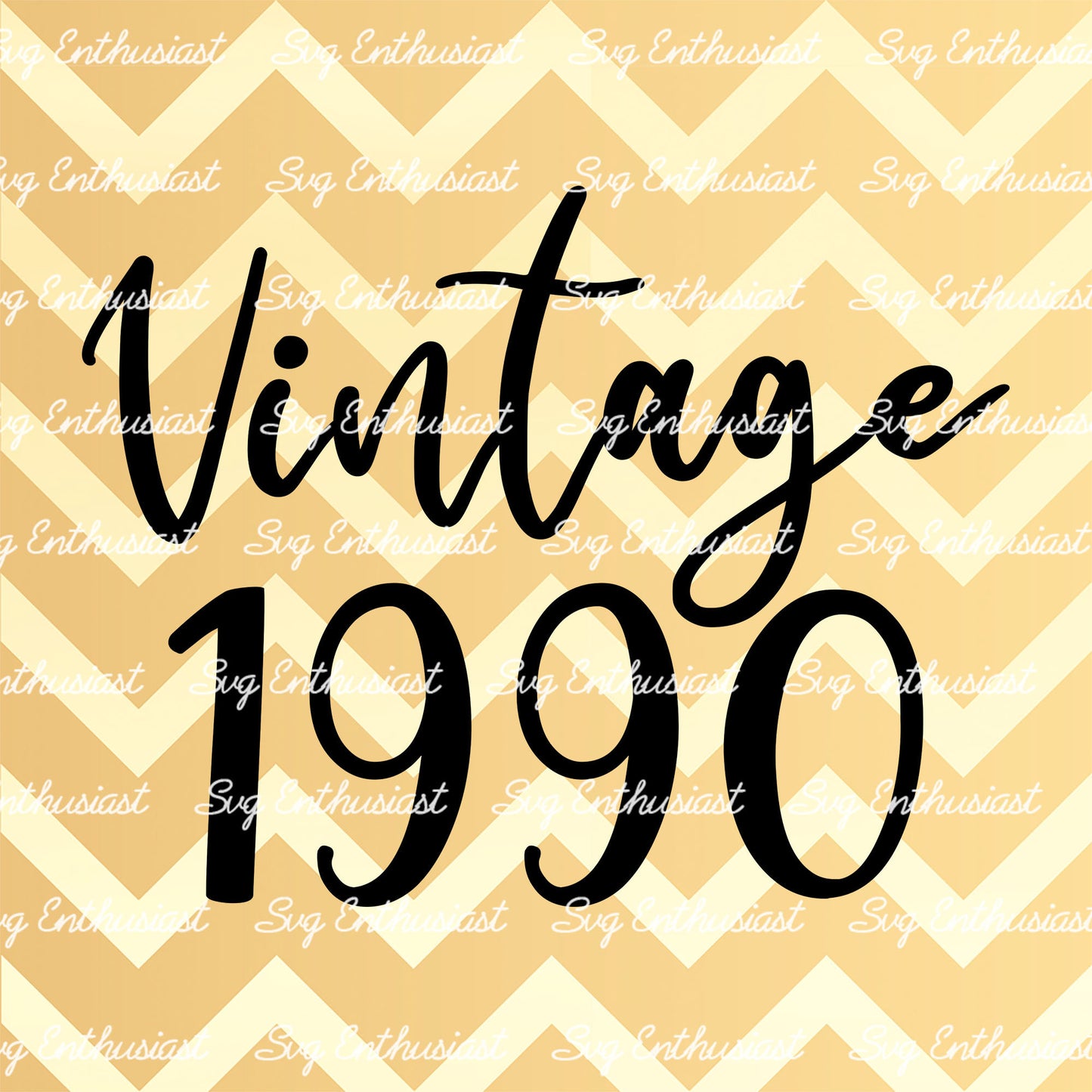 Vintage 1990 SVG PNG DXF