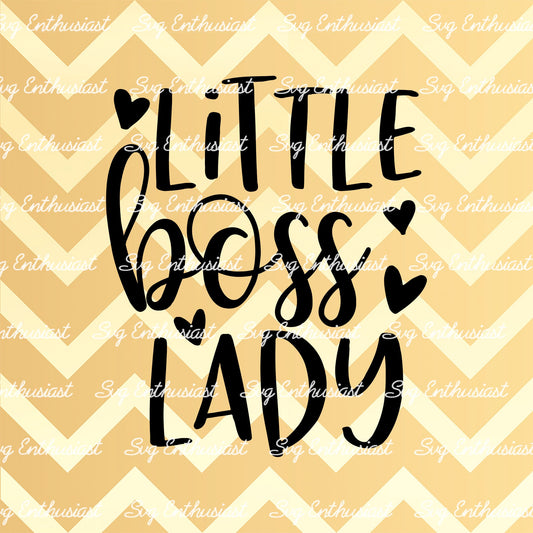 Little boss lady SVG PNG DXF