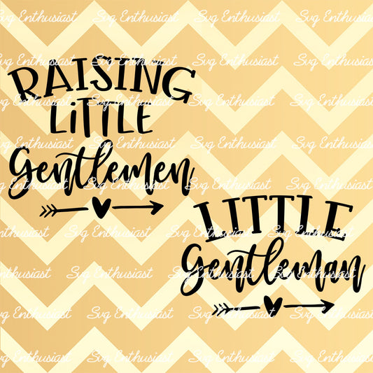 Raising little gentlemen - Little gentleman SVG PNG DXF