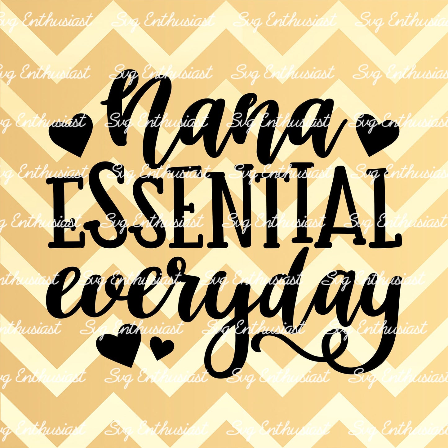 Nana essential everyday SVG PNG DXF