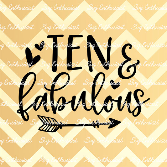 Ten and fabulous SVG PNG DXF