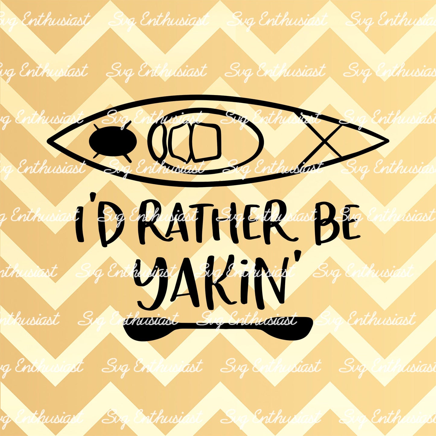 I'd rather be yakin' SVG PNG DXF