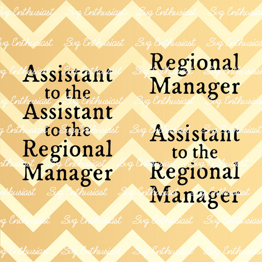 Regional manager - Assistant to the Regional manager SVG PNG DXF