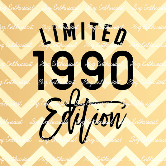 Limited 1990 Edition SVG PNG DXF