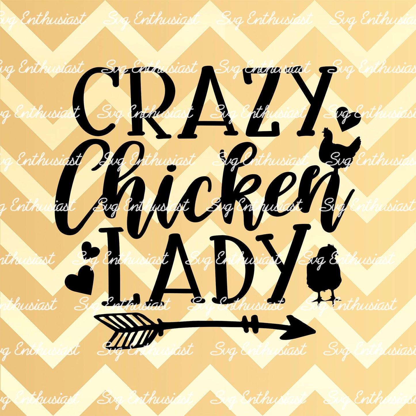 Crazy chicken lady SVG PNG DXF