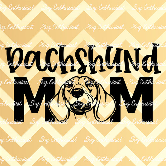 Dachshund Mom SVG PNG DXF