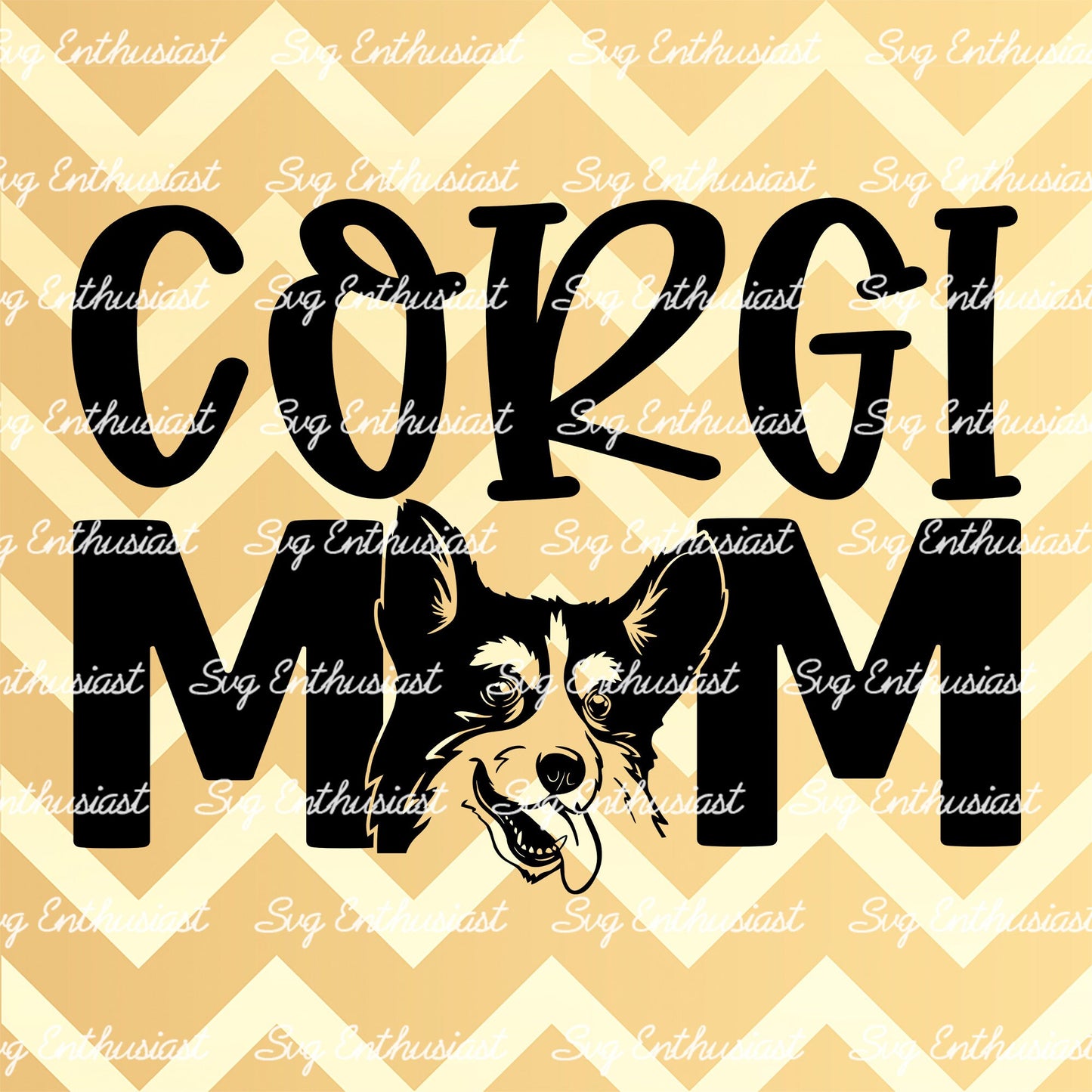 Corgi Mom SVG PNG DXF