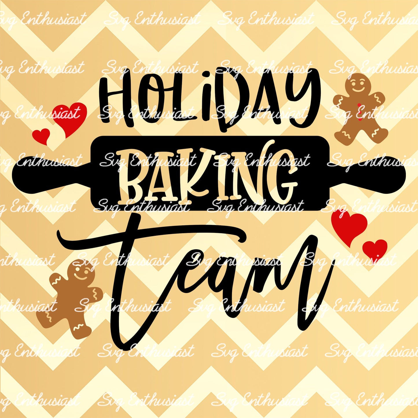 Holiday baking team SVG PNG DXF