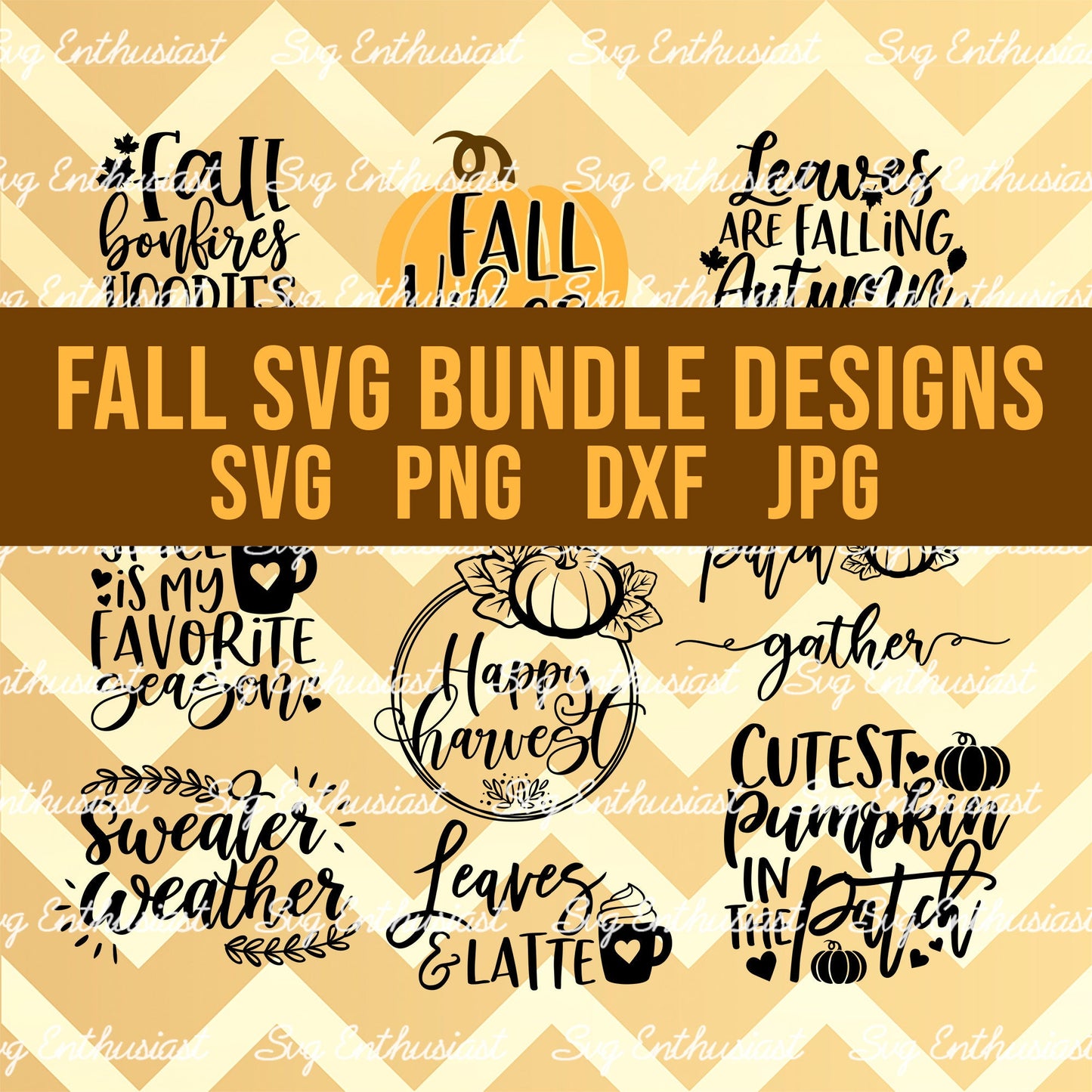 Fall SVG PNG DXF bundle