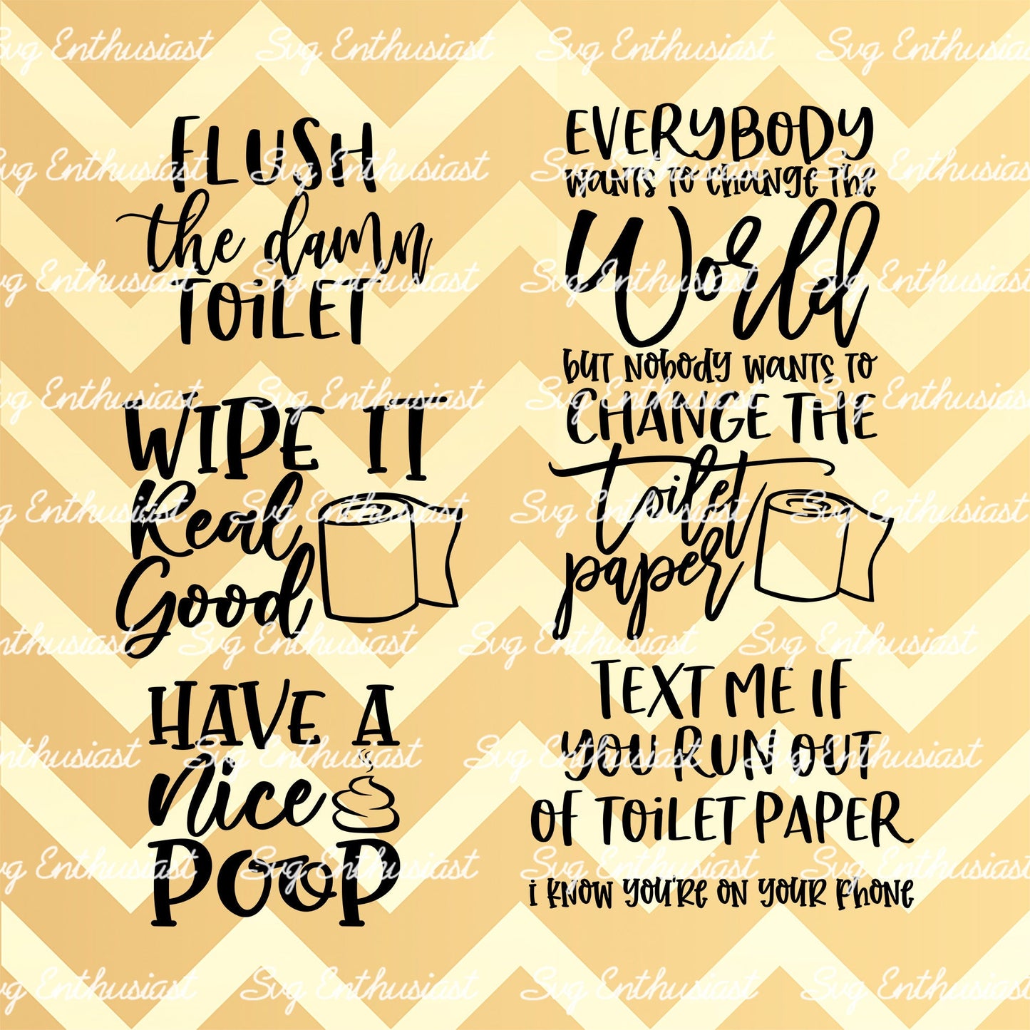 Bathroom SVG PNG DXF bundle