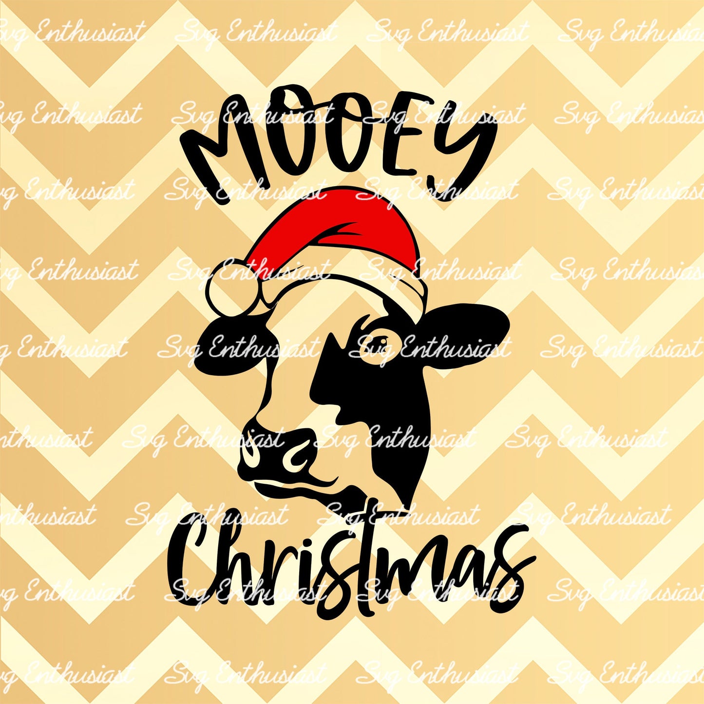 Mooey Christmas SVG PNG DXF