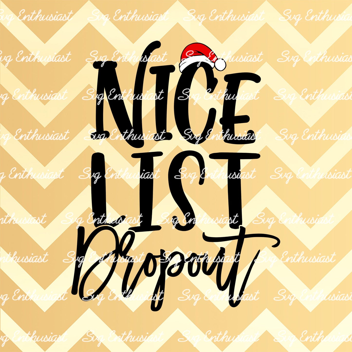 Nice list dropout SVG PNG DXF