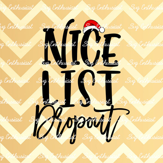 Nice list dropout SVG PNG DXF