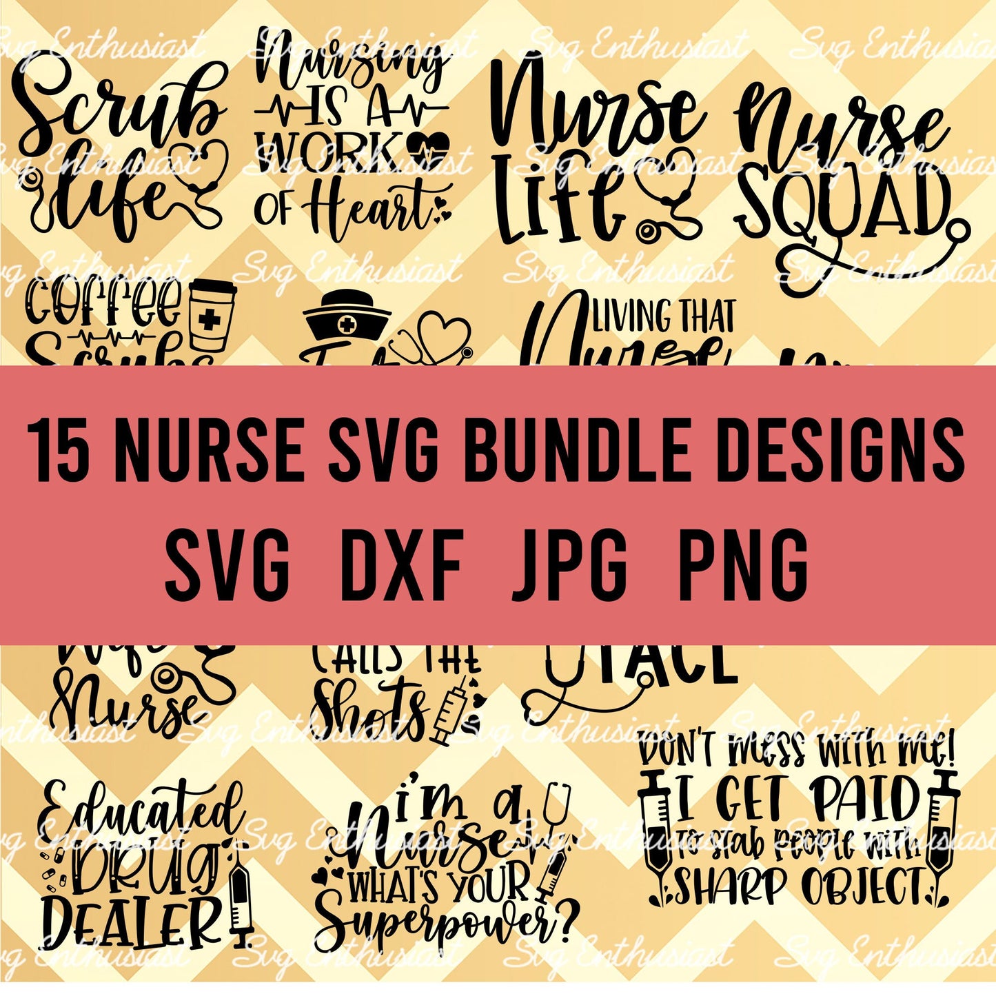 Nurse SVG PNG DXF bundle