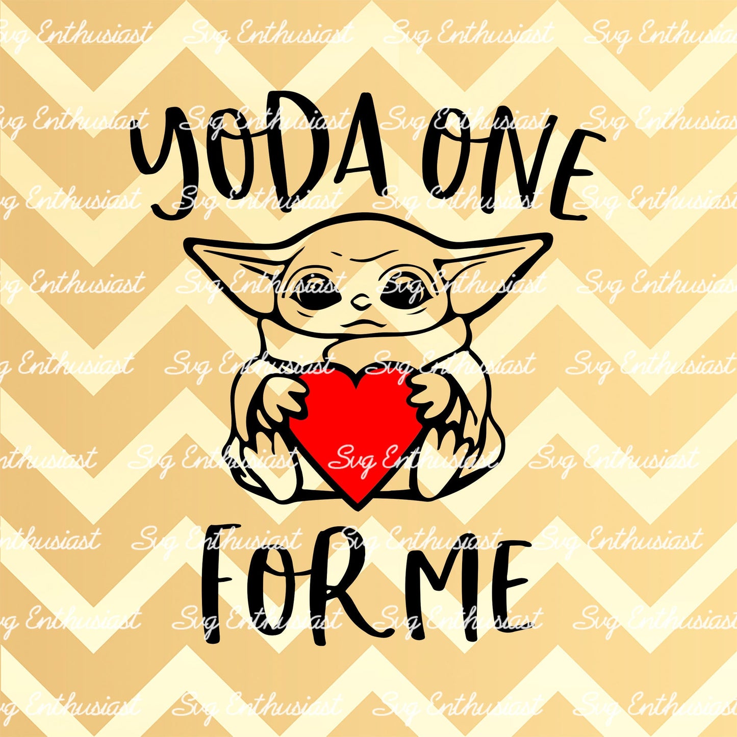 Yoda one for me SVG PNG DXF