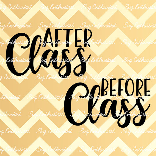 Before class - After class SVG PNG DXF