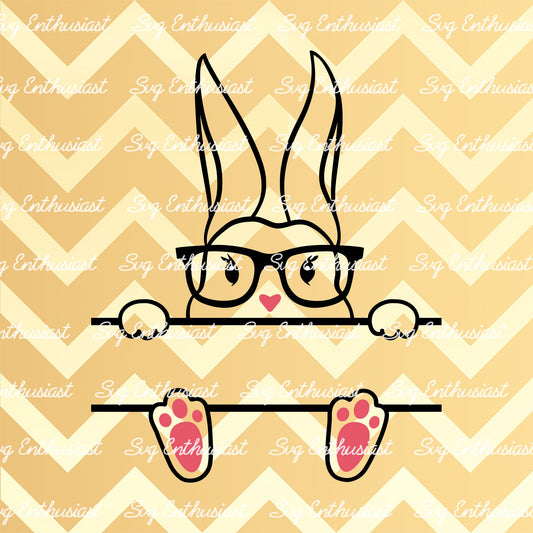 Easter monogram SVG PNG DXF