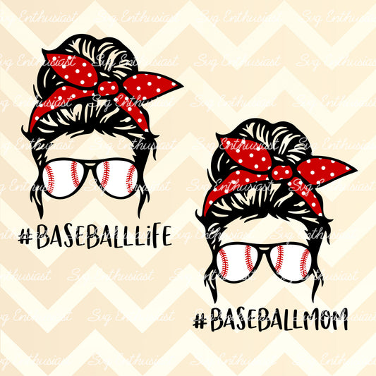 Baseball mom - Baseball life PNG sublimation