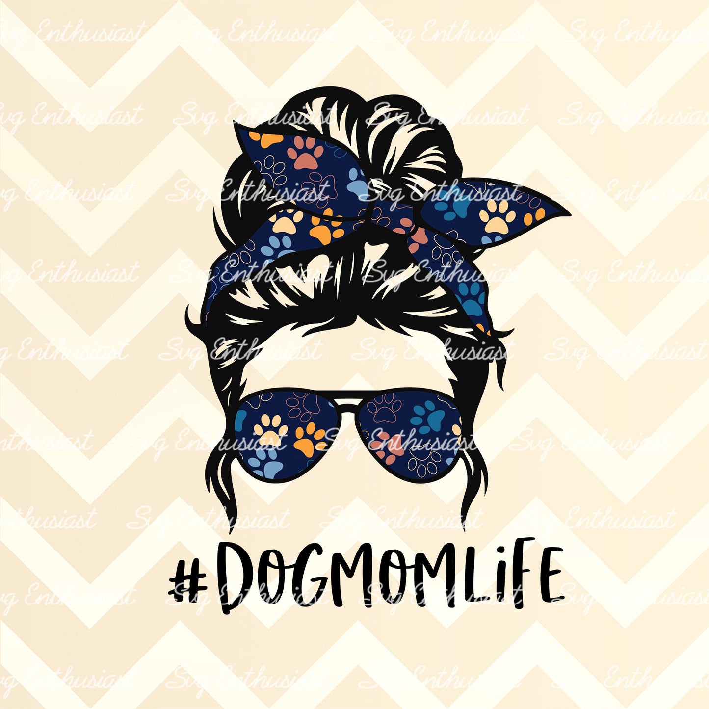 Dog mom life PNG sublimation