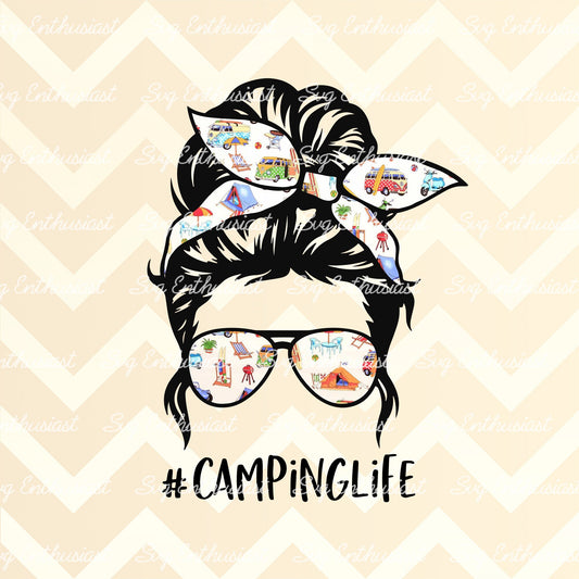 Camping life PNG sublimation