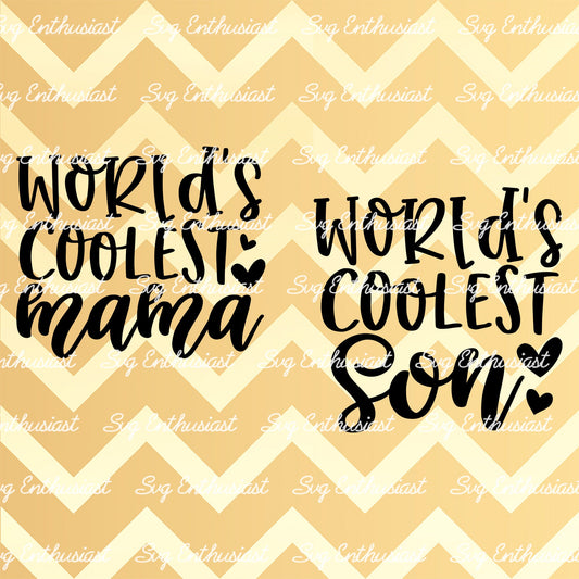 World's coolest Mama SVG PNG DXF