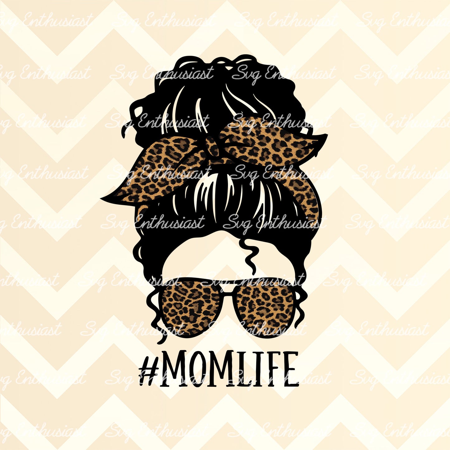 Mom life curly hair PNG sublimation