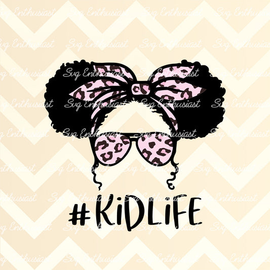 Kid life african american PNG sublimation