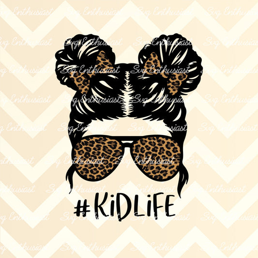 Leopard Kid life PNG sublimation