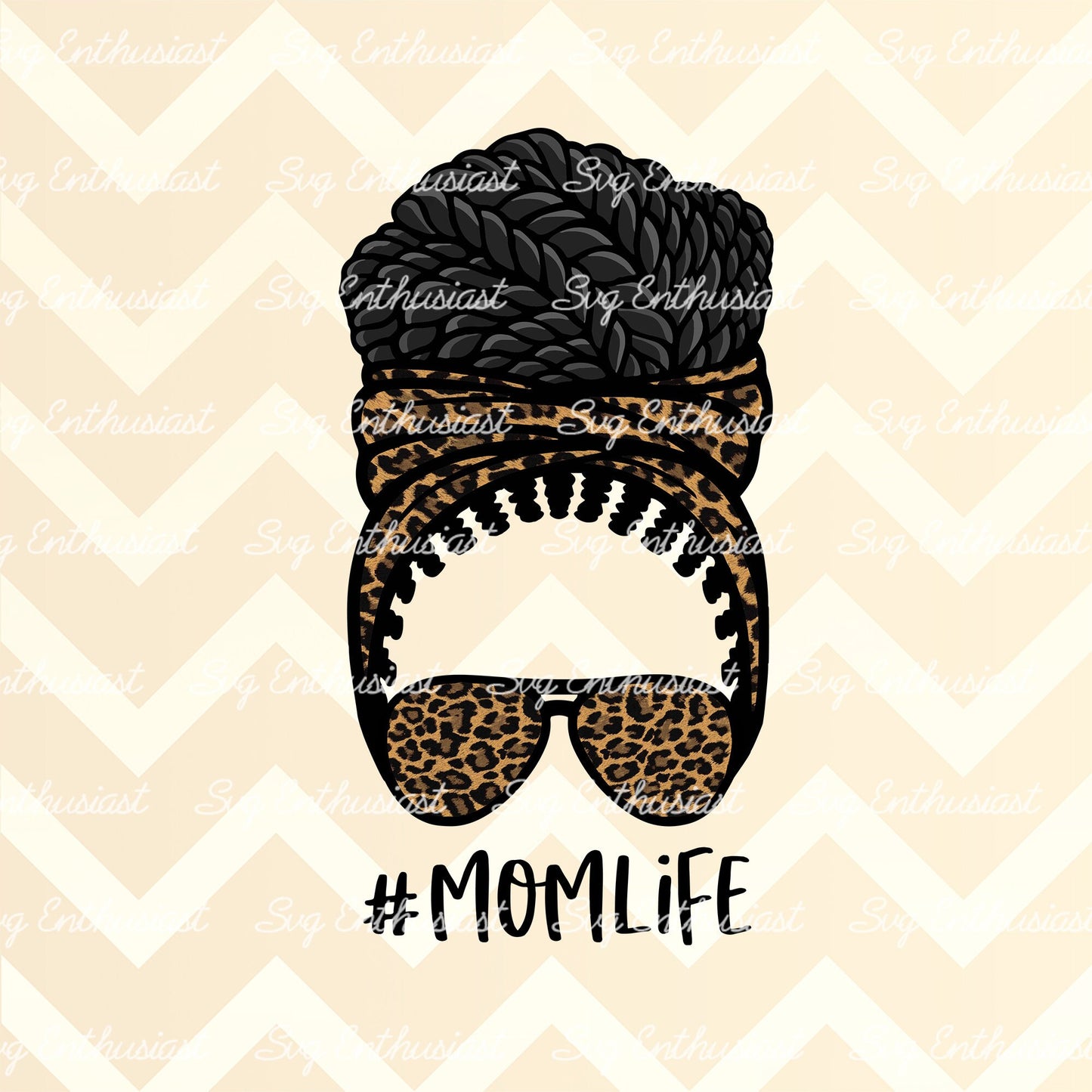 Mom life African American PNG sublimation