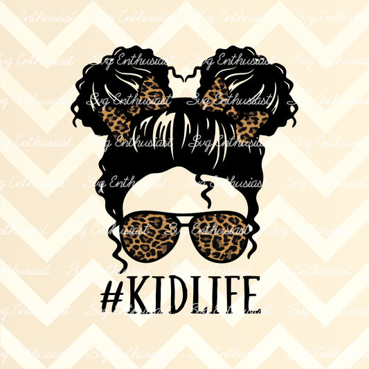 Kid life curly hair PNG sublimation